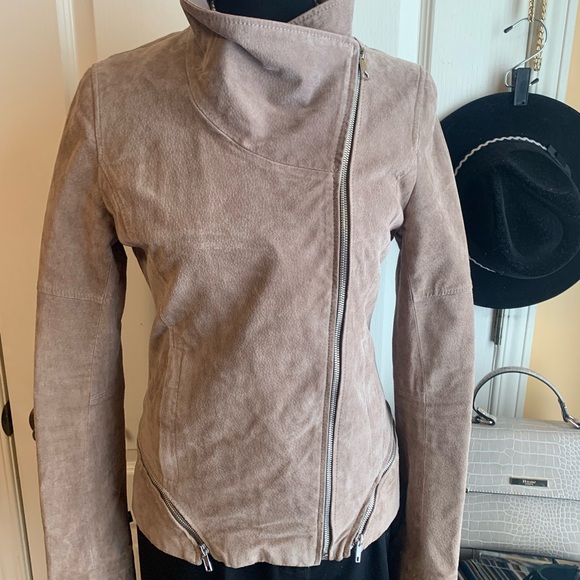 Soia & Kyo Leather /suede moto style Jacket - Picture 3 of 14